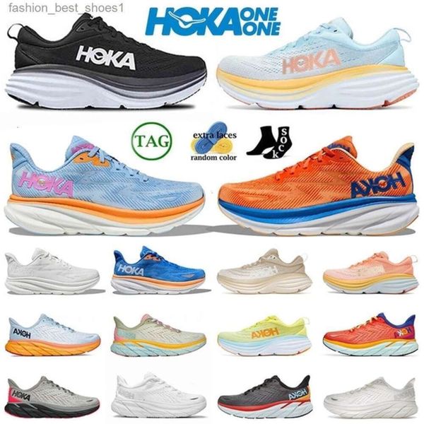 

hokah Outdoor ONE mens running shoes Bondi Clifton 8 Carbon x 2 Amber Yellow Anthracite Castlerock floral triple black white low womens sports sneakers trainers, 7_color