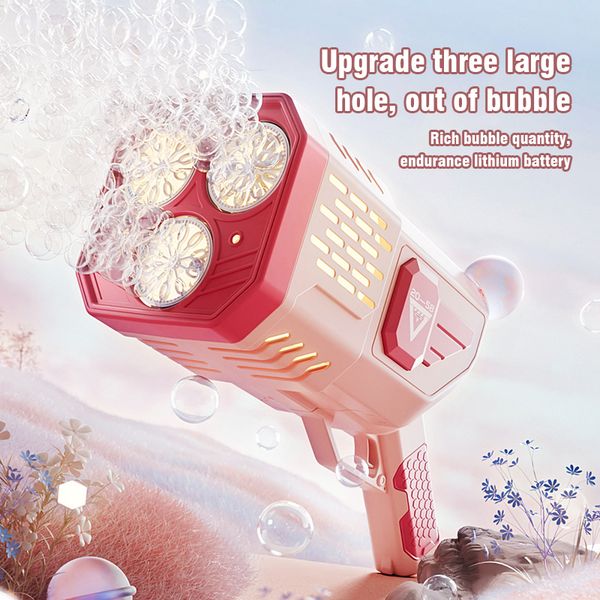 Bubble 36-Hole Gun Toys For Kids Electric Automatic Soap Bubbles Machine With LED Light Outdoor Wedding Party Toy Children Gifts s
Bubble 36-Hole Gun Toys For Kids Electric Automatic Soap Bubbles Machine With LED Light Outdoor Wedding Party Toy Children Gifts s