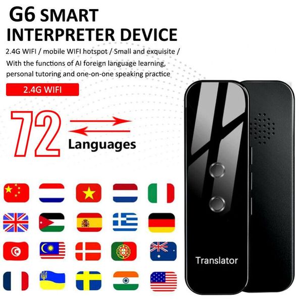 Himtop Translator Portable 137 Languages Smart Instant Voice Text APP Photograph Translaty Language Learning Travel Business