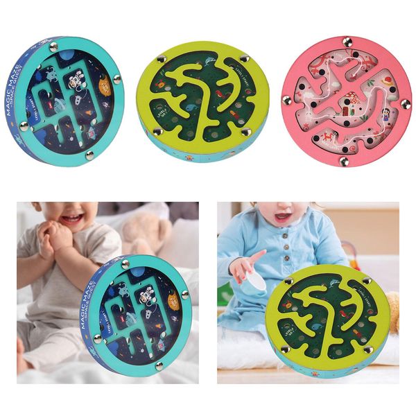 Maze Double Sided Ball Toy Learning Activities Roll over Ball Game Fun Brain Teaser Game Wooden Labyrinth Board Game for Teens
Maze Double Sided Ball Toy Learning Activities Roll over Ball Game Fun Brain Teaser Game Wooden Labyrinth Board Game for Teens