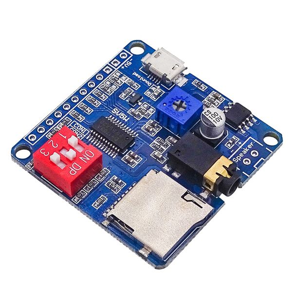 Voice Playing Module Board MP3 Music Player Serial Control Player SD/TF Card DY-SV5W