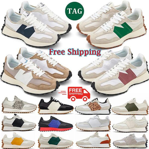 

Free Shipping New 327 Designer Casual Shoes leopard Sea Sallt Moonbeam Outerspace Driftwood Black White Gum Red Sneakers mens Shoes sport size 36-45