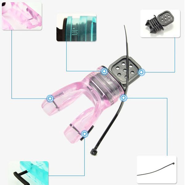 Non-Toxic Snorkel Regulator Diving Mouthpiece Moldable Bite Mouthpiece Second Stage Breathing Tube Silicone