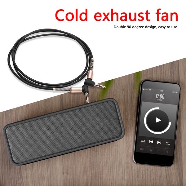 Durable 90 Degree 3.5mm Male to 3.5mm Male Plug Audio Connector Practical Multi-functional Classic 3.5 Jack Car Aux Cable
