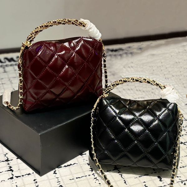 Lunch Box Bag Designer Lady Makeup Bag Shoulder Bag 20cm Leather Gold Hardware Metal Woven Handle Luxury Handbag Matilas Chain Crossbody Bag, Burgundy
Lunch Box Bag Designer Lady Makeup Bag Shoulder Bag 20cm Leather Gold Hardware Metal Woven Handle Luxury Handbag Matilas Chain Crossbody Bag, Burgundy