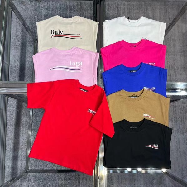 Kid T Shirt Kids Designer T-shirt Baby Clothes Boys Girls Short Sleeve Summer Letter Printed Tops 100% Cotton with Wave Striped Unisex Comfortable Casual Sports, Pink
Kid T Shirt Kids Designer T-shirt Baby Clothes Boys Girls Short Sleeve Summer Letter Printed Tops 100% Cotton with Wave Striped Unisex Comfortable Casual Sports, Pink