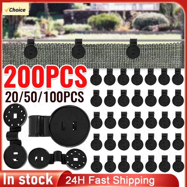 Square Shade Fabric Clip Anti Bird Netting Detachable Sunshade Net Fixed Buckle Non-slip Equipment for Plants Greenhouse