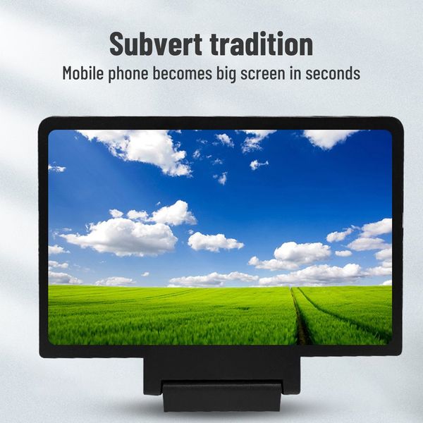 10-14 Inch 3D Fun Screen Amplifier Folding Mobile Phones Magnifying Glass HD Stand Video Amplifier Bracket Enlarge Eye Protector