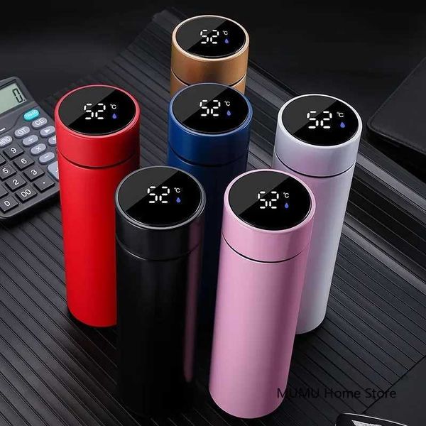500ML intelligent temperature stainless steel water bottle hot and cold cup outdoor sports vacuum vae Y241114, Black
500ML intelligent temperature stainless steel water bottle hot and cold cup outdoor sports vacuum vae Y241114, Black