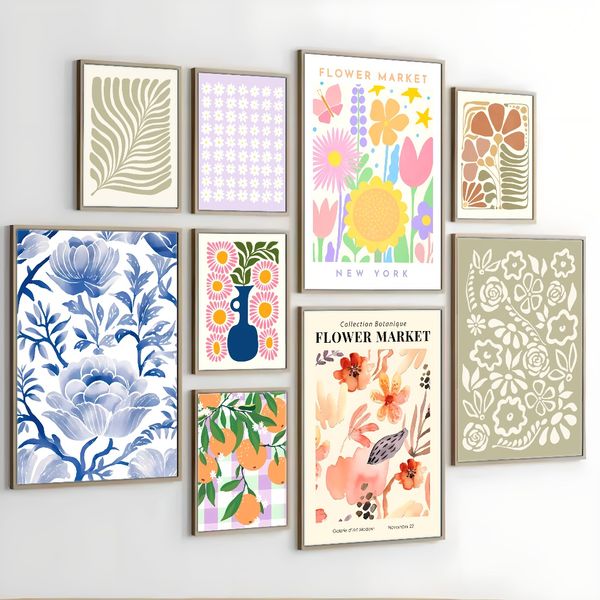 3 pieces Wooden Framed Canvas Poster flower market, boho floral art, vintage mid-century modern art, Creative Waterproof Canvas Posters
3 pieces Wooden Framed Canvas Poster flower market, boho floral art, vintage mid-century modern art, Creative Waterproof Canvas Posters