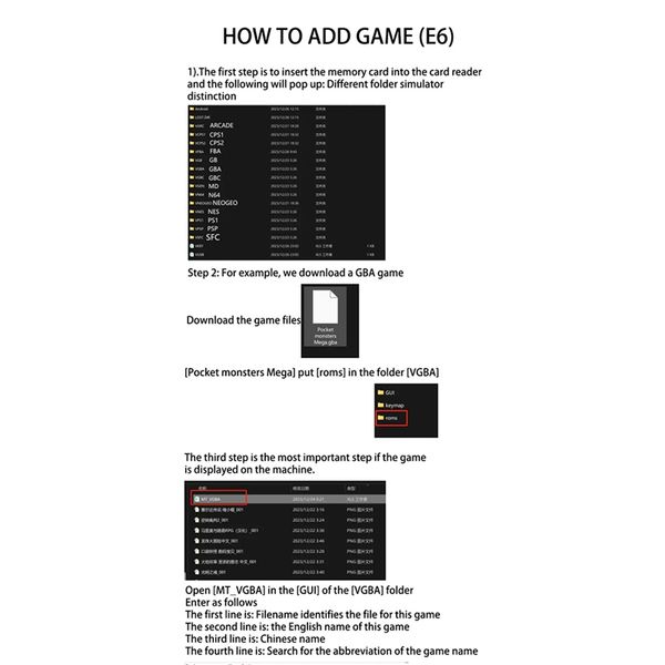 E6 Handheld Game Console 64GB 10000+Games 5 Inch Screen 5000Mah Support For GBA GBC PSP PS1 N64 Game Console
