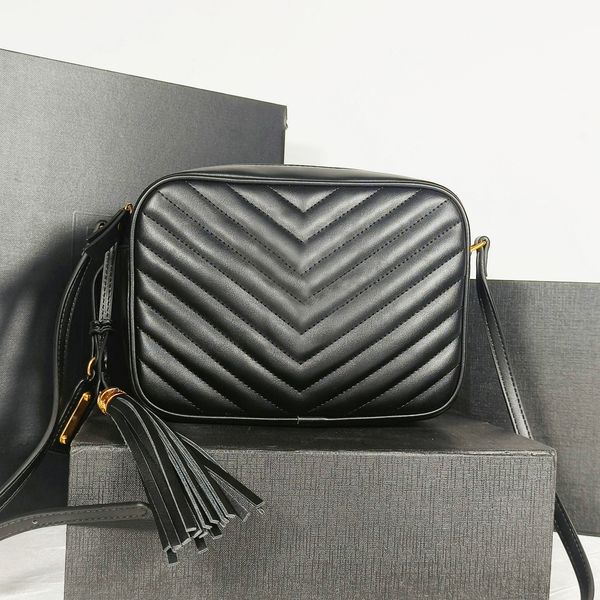 Designer Bag Shoulder Bag Ladies Crossbody Camera Bag Tassel Charms Quilted Cowhide Luxury Handbag Classic Shoulder Bag High Quality Women's Purse, #1
Designer Bag Shoulder Bag Ladies Crossbody Camera Bag Tassel Charms Quilted Cowhide Luxury Handbag Classic Shoulder Bag High Quality Women's Purse, #1