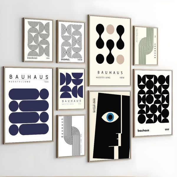 3 pieces Wooden Framed Canvas Poster retro bauhaus art, modern abstract geometric art,Creative Waterproof Canvas Posters, Bedroom, Office
3 pieces Wooden Framed Canvas Poster retro bauhaus art, modern abstract geometric art,Creative Waterproof Canvas Posters, Bedroom, Office
