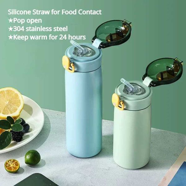 Childrens with straw stainless steel cartoon vacuum vae childrens thermostat bottled beverage Y241114, Black
Childrens with straw stainless steel cartoon vacuum vae childrens thermostat bottled beverage Y241114, Black