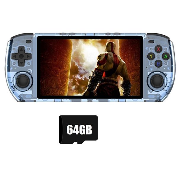 HOT-RGB10 Max3 Retro Game Console 16G+64G 5.0 Inch Handheld Video Game Console For MAME PSP N64 GBA NDS Emulator