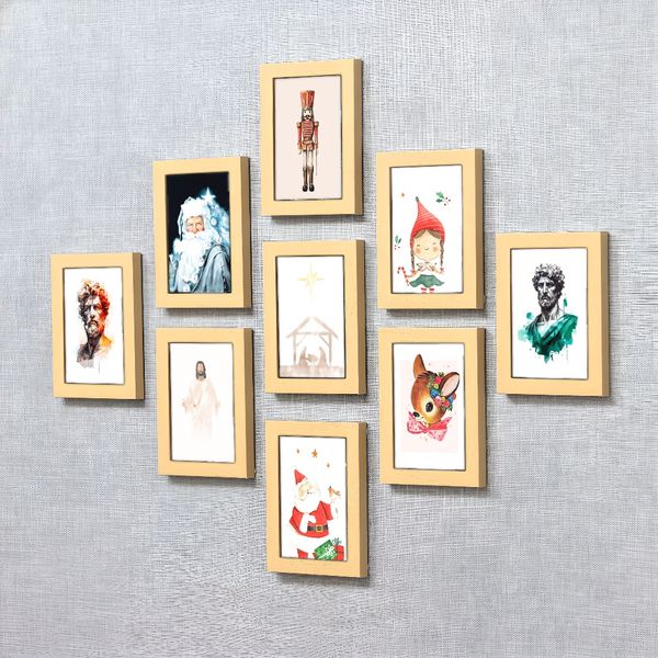 3 Pieces Wooden Framed Canvas Poster - Vintage Christmas Art, Pink Christmas Theme, Modern Aesthetic Design, Santa Claus, and Festive Gifts
3 Pieces Wooden Framed Canvas Poster - Vintage Christmas Art, Pink Christmas Theme, Modern Aesthetic Design, Santa Claus, and Festive Gifts