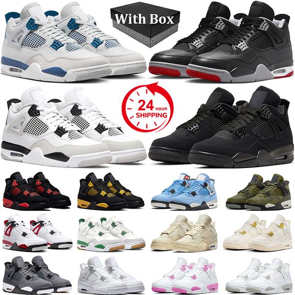 With Box 4 Basketball Shoes Men Women 4s Military Blue Bred Reimagined Black Cat Metallic Gold Red Cement Thunder Military Black Mens Trainers Outdoor Sneakers, #16
With Box 4 Basketball Shoes Men Women 4s Military Blue Bred Reimagined Black Cat Metallic Gold Red Cement Thunder Military Black Mens Trainers Outdoor Sneakers, #16