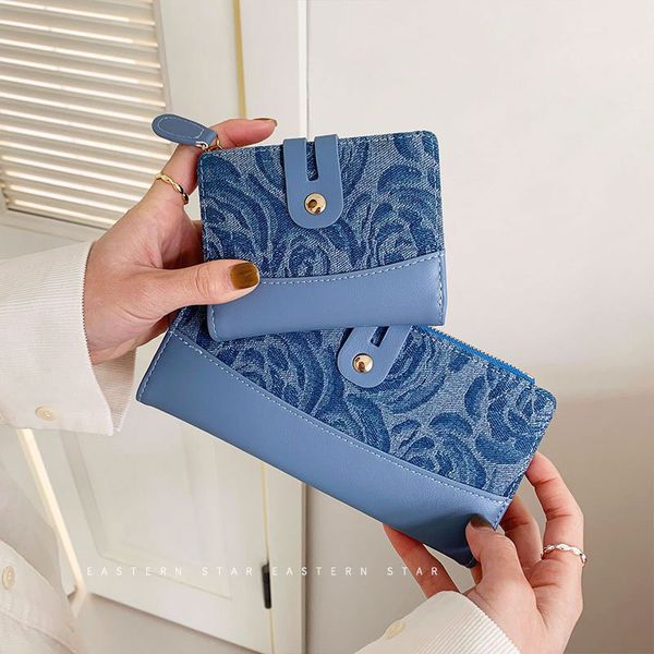 Wholesale women's handbags 2 colors multifunctional folding short clutch bag sweet cowboy pattern womens wallets small fresh printed long wallets 288#, Blue-short
Wholesale women's handbags 2 colors multifunctional folding short clutch bag sweet cowboy pattern womens wallets small fresh printed long wallets 288#, Blue-short
