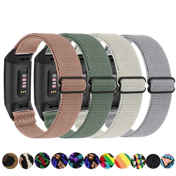 Nylon Elastic Wah Band For Charge 4 3 SE Strap Sports Bracelet Correa For Charge 3 4 SE Band Woven Wristband M241115