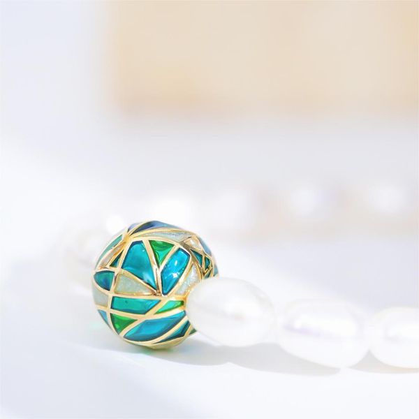 Niche design, unique enamel craft, lucky ball pearl bracelet, creative, fashionable and versatile high-end model
Niche design, unique enamel craft, lucky ball pearl bracelet, creative, fashionable and versatile high-end model