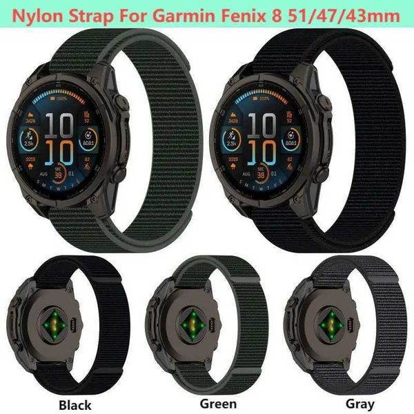 New Arrival 26/20mm sports ring nylon strap used for gin Fenix 8 51mm 47mm 4m bracelet Wah Band accessory replacement Z241115