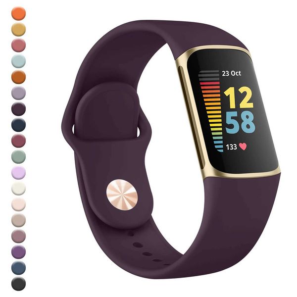 Hot Sale Silicone Wahband charging 5 6 wristband replacement charging 5 6 sports bracelet Smartwah accessories T241115