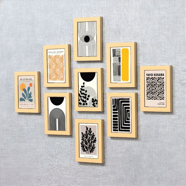 3 pieces Wooden Framed Canvas Poster black geometric abstract line art, simple modern neutral art, retro art
3 pieces Wooden Framed Canvas Poster black geometric abstract line art, simple modern neutral art, retro art