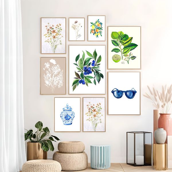 3 pieces Wooden Framed Canvas Poster chinese style plates and ginger jars, hampton style blue and white porcelain, chinese style art
3 pieces Wooden Framed Canvas Poster chinese style plates and ginger jars, hampton style blue and white porcelain, chinese style art