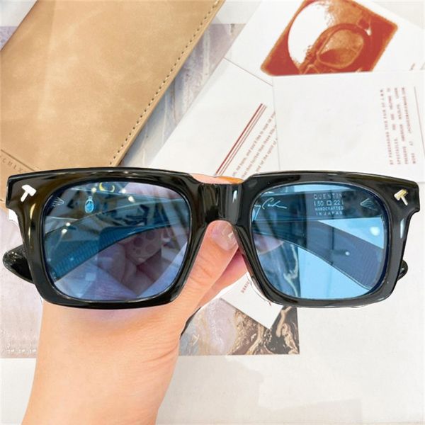 

jacq jmm Quentin Acetate Sunglasses Men Ascarii Square Handmade Thick Acetate Sun Glasses Top Quality Eyeglasses UV400 Outdoor Women Trendy Brand Deisgner