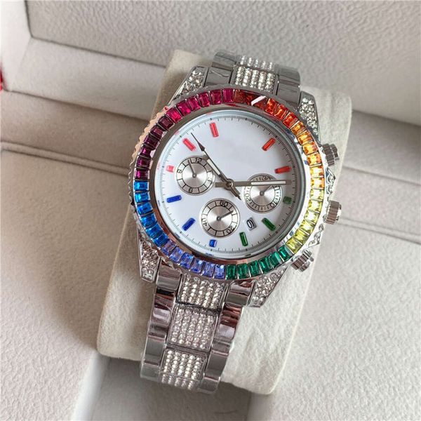 Luxury brand Color Diamond Commercial Men's Quartz Watch banquet preferred luxury timing, Black
Luxury brand Color Diamond Commercial Men's Quartz Watch banquet preferred luxury timing, Black