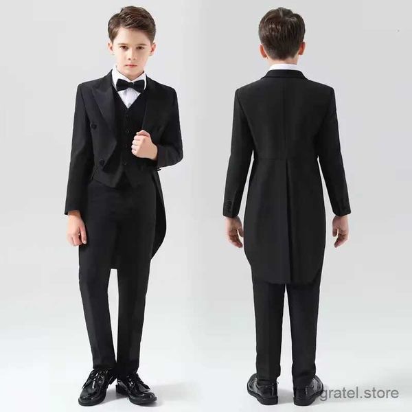 Suits Boys (blazer+vest+pants) 3 Piece Classic Black Suit Kids Fashion Slim Fit Peak Lapel Formal Tailcoat Child Elegant Wedding Suit, One shirt
Suits Boys (blazer+vest+pants) 3 Piece Classic Black Suit Kids Fashion Slim Fit Peak Lapel Formal Tailcoat Child Elegant Wedding Suit, One shirt