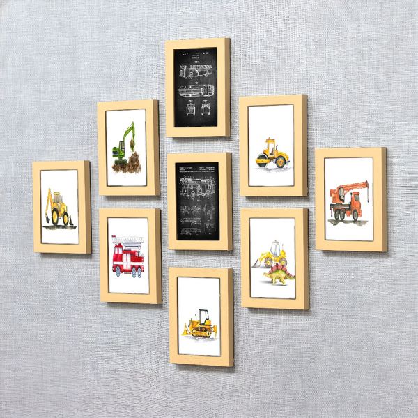 3 pieces Wooden Framed Canvas Poster dinosaurs and construction vehicles, dump trucks, excavators, bulldozers, construction vehicle art
3 pieces Wooden Framed Canvas Poster dinosaurs and construction vehicles, dump trucks, excavators, bulldozers, construction vehicle art