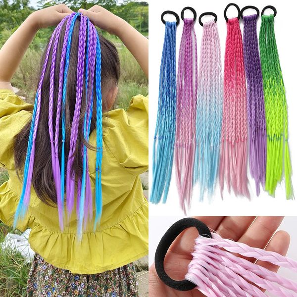 Braiding Rainbow Colors Braided Ponytail Twist Hair Extensions Synthetic Braids for Children Girl's Pigtail, #27
Braiding Rainbow Colors Braided Ponytail Twist Hair Extensions Synthetic Braids for Children Girl's Pigtail, #27