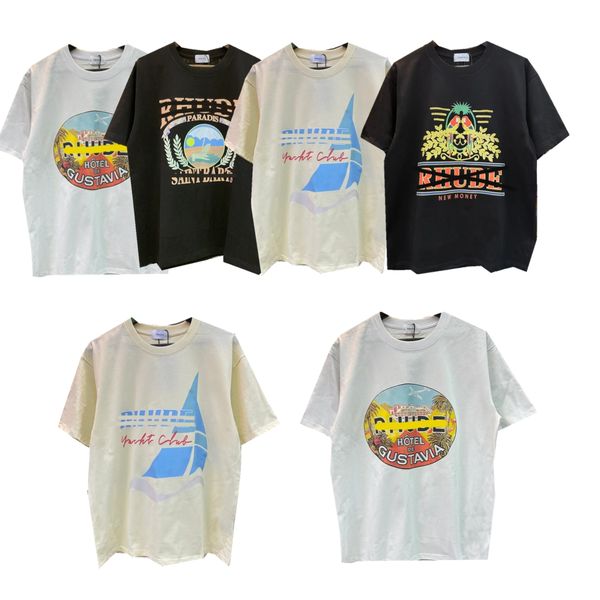 Mens T Shirts Designer Rhude Shirt Summer Fashion Short Sleeve Europe America Men Women round neck Tshirts Cotton Printing Shirt Shorts tee shirt, White1
Mens T Shirts Designer Rhude Shirt Summer Fashion Short Sleeve Europe America Men Women round neck Tshirts Cotton Printing Shirt Shorts tee shirt, White1