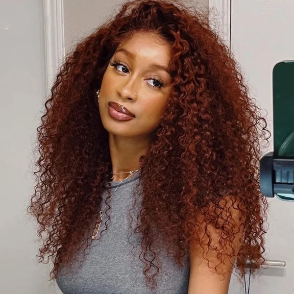 250% Jerry Curly Density 40 inch 13x4 Lace Front Human Hair Wigs HD Lace Frontal Wig Reddish Brown Lace Front Wig Synthetic for Women al, Customize wig
250% Jerry Curly Density 40 inch 13x4 Lace Front Human Hair Wigs HD Lace Frontal Wig Reddish Brown Lace Front Wig Synthetic for Women al, Customize wig