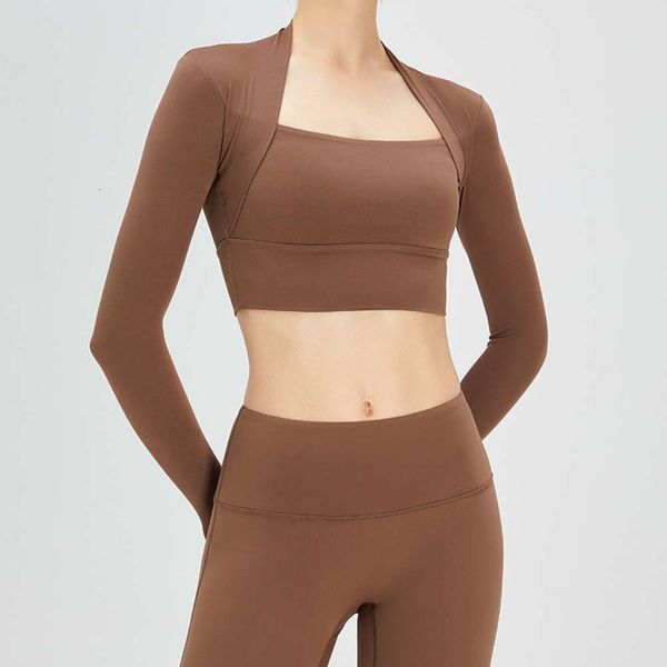 Cloud Spring Feeling Shawl Cup Fake Two-piece Yoga Suit, Long Sleeved Women's Outdoor Sports Top, Running Shock Absorption Fiess Suit F41745
Cloud Spring Feeling Shawl Cup Fake Two-piece Yoga Suit, Long Sleeved Women's Outdoor Sports Top, Running Shock Absorption Fiess Suit F41745
