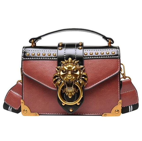 factory outlet women bag street trend rivets womens shoulder bags personality leading lock punk shoulders handbag flip leather rivet fashion handbag 503, Red
factory outlet women bag street trend rivets womens shoulder bags personality leading lock punk shoulders handbag flip leather rivet fashion handbag 503, Red