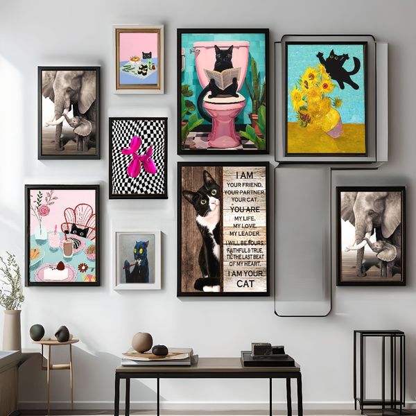1Pc Wooden Framed Canvas Poster, Cat art, flower art, funny cats, vintage art, Creative Waterproof Canvas Posters, Bedroom, Office
1Pc Wooden Framed Canvas Poster, Cat art, flower art, funny cats, vintage art, Creative Waterproof Canvas Posters, Bedroom, Office