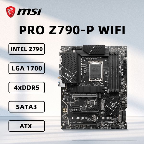 MSI PRO Z790-P WIFI Motherboard Support 13900 14790F 13600K i5-12400F 12400F 12100 CPU DDR5 HDMI M.2 NVME ATX LGA1700 Mainboard