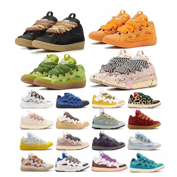 Top leather casual shoes designer stylish leather skates mens and womens skates colored lace calfskin rubber-soled sneakers, Red
Top leather casual shoes designer stylish leather skates mens and womens skates colored lace calfskin rubber-soled sneakers, Red