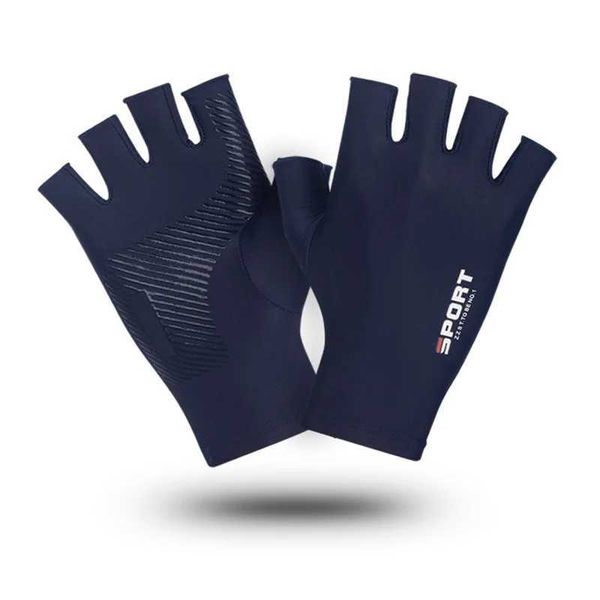 Cycling Gloves Mens Summer Sports Sunscreen Breathab Sweat-absoent Half Finger Bicyc Gloves Men and Women Riding GloveXJ241118