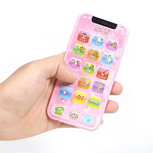 New Baby Toys Simulated Mobile Phone Music Toys Early Educational English/Russian Learning Machine Toys For Children GiftXJ241118