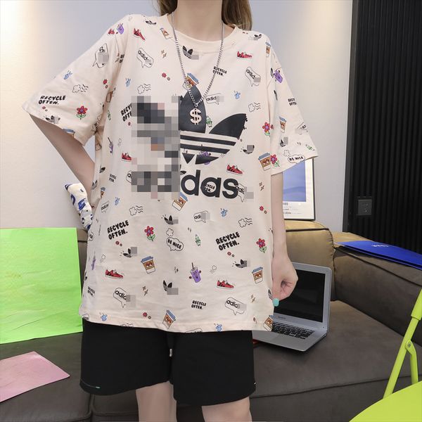 Summer new short-sleeved cotton men's and women's casual sports T-shirt full print versatile casual style, Khaki
Summer new short-sleeved cotton men's and women's casual sports T-shirt full print versatile casual style, Khaki