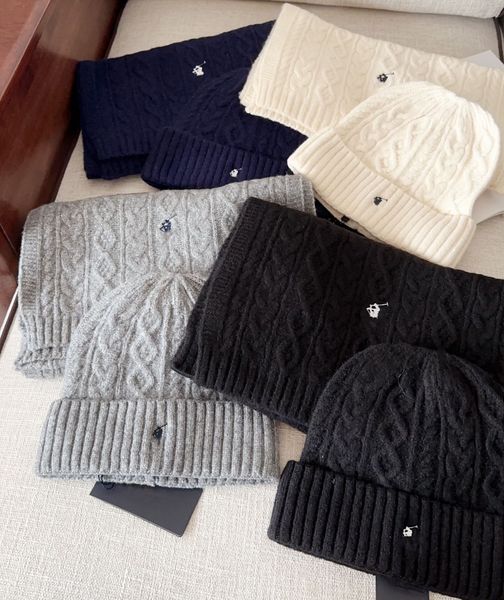Women's And Men's Designer Hats & Scarves Sets Luxury Scrav…