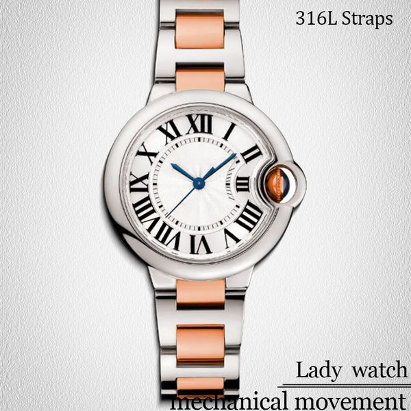 42mm luxury watch woman high quality luxury designer mechanical watches Pink strap Stainless Steel 33 36 42mm Sizes Balloom fashions classic style Women's Watches, #12 black strap
42mm luxury watch woman high quality luxury designer mechanical watches Pink strap Stainless Steel 33 36 42mm Sizes Balloom fashions classic style Women's Watches, #12 black strap