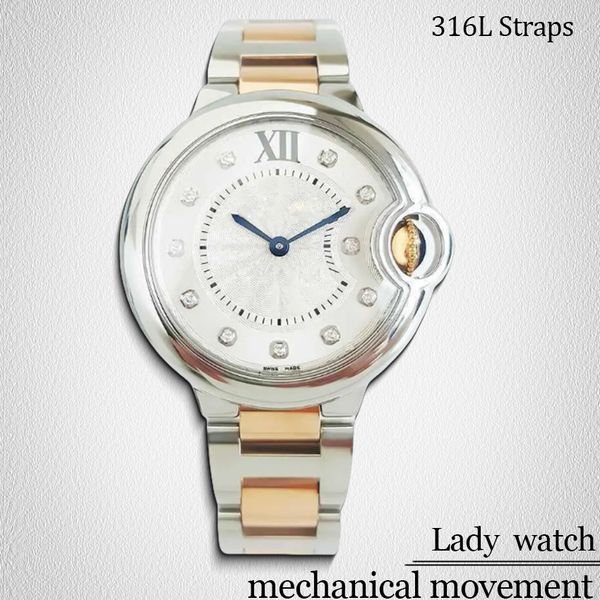 woman high quality luxury designer watches 43mm watch Stainless Steel Balloom 33 36 42mm Sizes mechanical watch Gold strap fashions classic style Women's Watches, #13 brown strap
woman high quality luxury designer watches 43mm watch Stainless Steel Balloom 33 36 42mm Sizes mechanical watch Gold strap fashions classic style Women's Watches, #13 brown strap