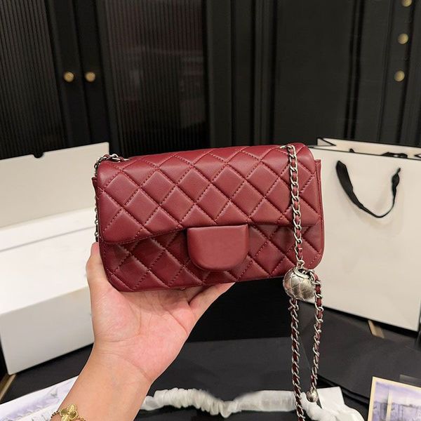 Designer bag Classic leather Woman Women luxurys Crossbody bags Classic Shoulder bag Silver ball Chain bag Handbags Messenger Clutch Flap Wallet Fortune bag 20m, Gold
Designer bag Classic leather Woman Women luxurys Crossbody bags Classic Shoulder bag Silver ball Chain bag Handbags Messenger Clutch Flap Wallet Fortune bag 20m, Gold