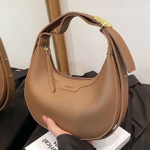 Korean niche half moon women's 2024 new versatile single shoulder crossbody saddle casual fashion crescent bag, Khaki
Korean niche half moon women's 2024 new versatile single shoulder crossbody saddle casual fashion crescent bag, Khaki