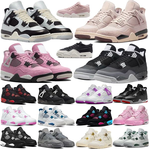 Men Women BasketBall Shoes Wet Cement Bred Reimagined 4s Black Cat Metallic Orchid Sail Red White Thunder Military Blue Medium Olive Violet Ore Pine Green Sneakers, Clear
Men Women BasketBall Shoes Wet Cement Bred Reimagined 4s Black Cat Metallic Orchid Sail Red White Thunder Military Blue Medium Olive Violet Ore Pine Green Sneakers, Clear