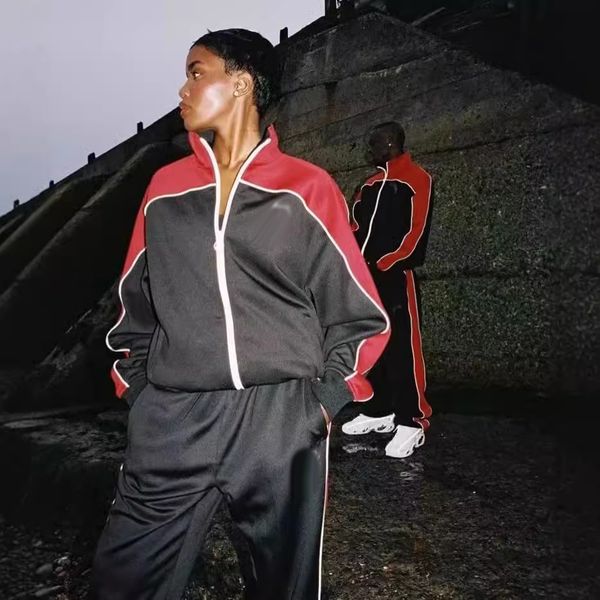 mens tracksuits designer tracksuits The Rock velvet jacket high street pants sports suit, 678-black gray
mens tracksuits designer tracksuits The Rock velvet jacket high street pants sports suit, 678-black gray